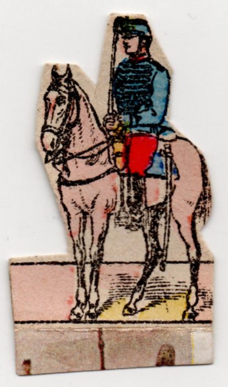 	Історична паперова мініатюра "Кавалерист французької армії кін. ХІХ ст."