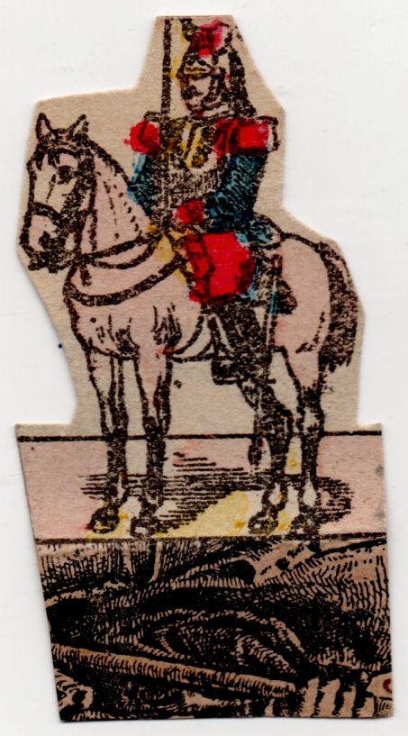 	Історична паперова мініатюра "Кірасир французької армії кін. ХІХ ст."
