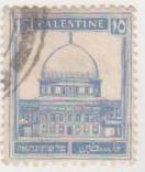 Марка поштова гашена. "Мечеть "Купол Скелі", Єрусалим. Palestine". 