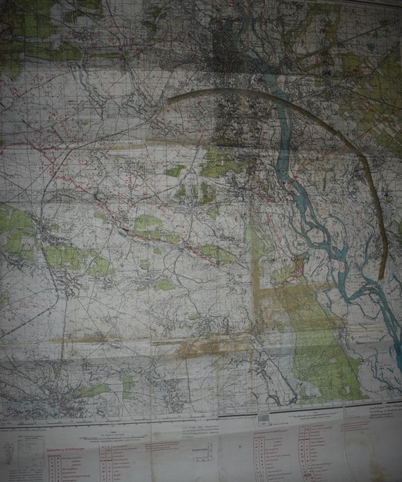 Документи. Карта німецька. КІУР станом на 21.08. 1941 р.