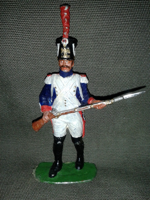 Історична мініатюра. "Піший єгер 2-го полку гвардії Наполеона. Перша Французька імперія. 1808"