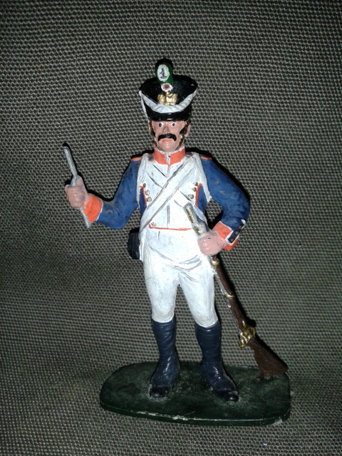 Історична мініатюра. "Фузилер 17-го лінійного полку. Перша Французька імперія. 1812"