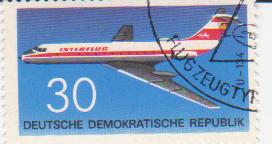  Марка поштова негашена. "TU-134. Deutsche Demokratische Republik"