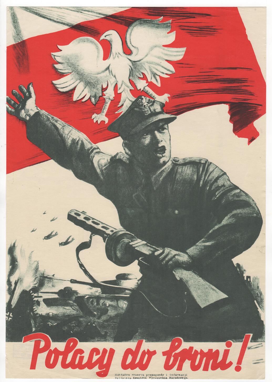 Плакат " Поляки, до зброї!"