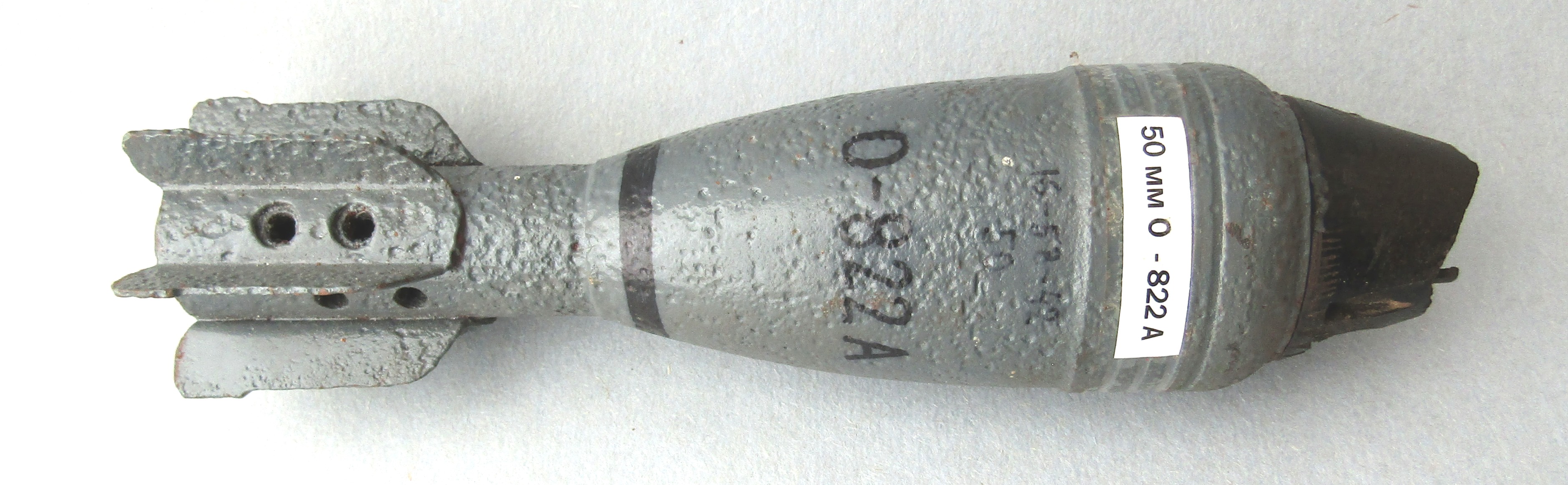 	 Міна 0-822А чавунна чотирьохпера до 50-мм ротного зразка 1938/40 рр. 
