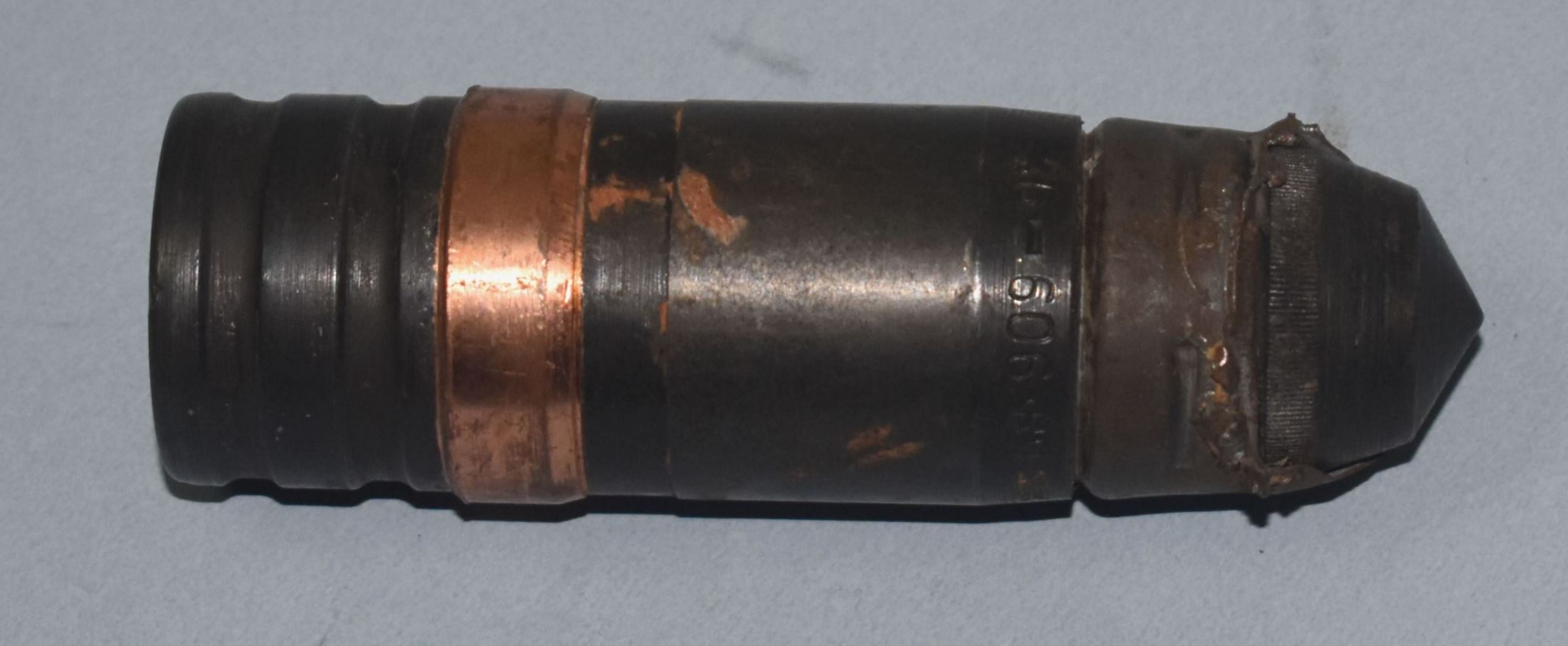 Метал. Фрагмент бронебійно трасуючого снаряду «Зубр 6», калібр 30 мм. АТО/ООС
