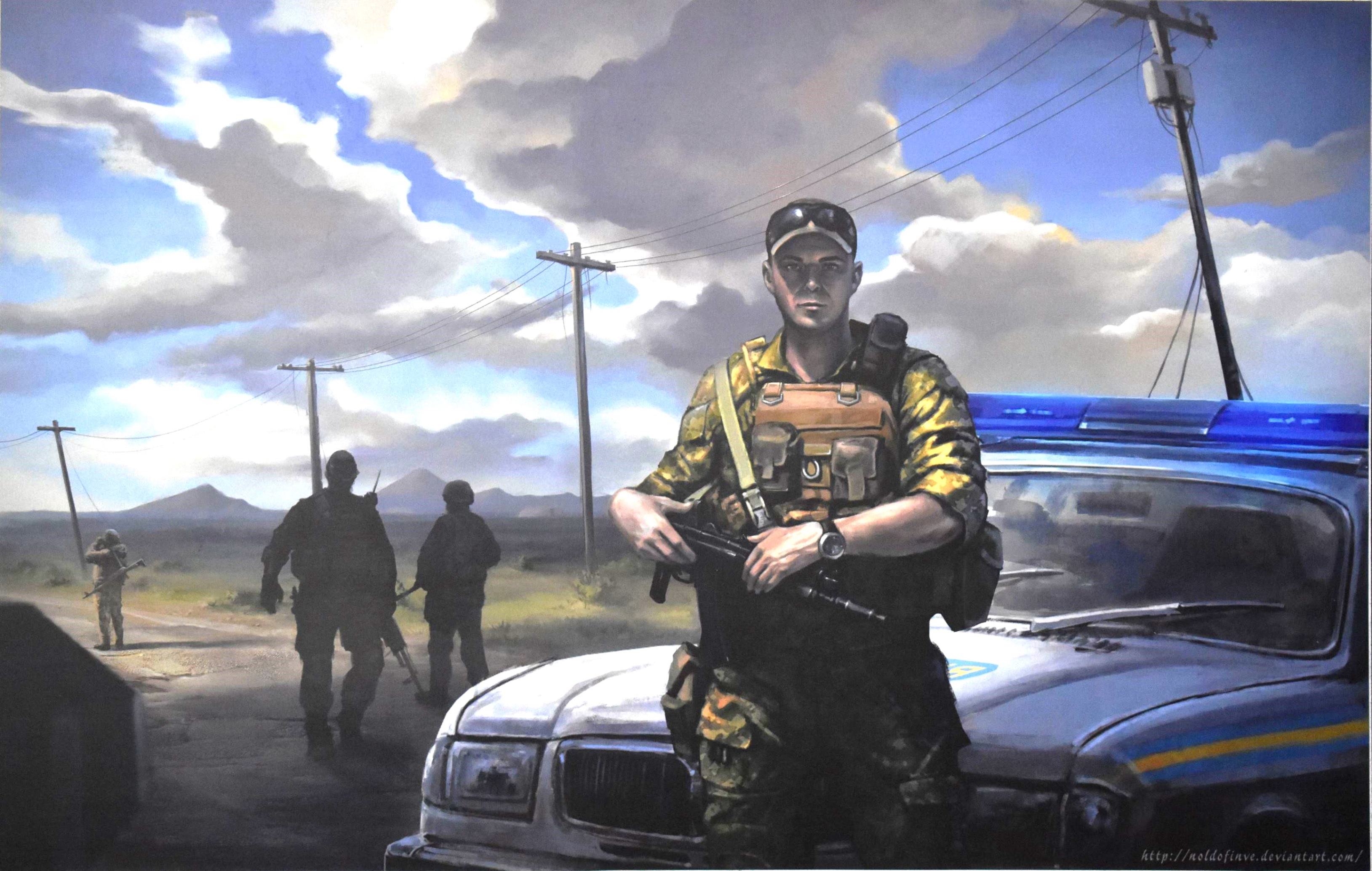 Мистецтво. Картина «ВСП» (військова служба правопорядку). Беата Куркуль