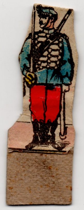 Історична паперова мініатюра "Кавалерист французької армії кін. ХІХ ст."