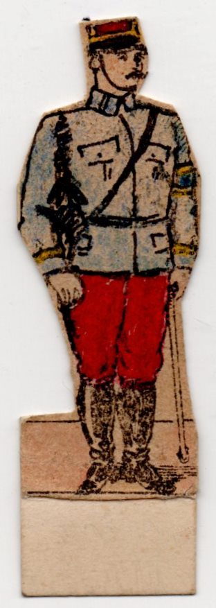 	Історична паперова мініатюра "Офіцер французької армії кін. ХІХ ст."