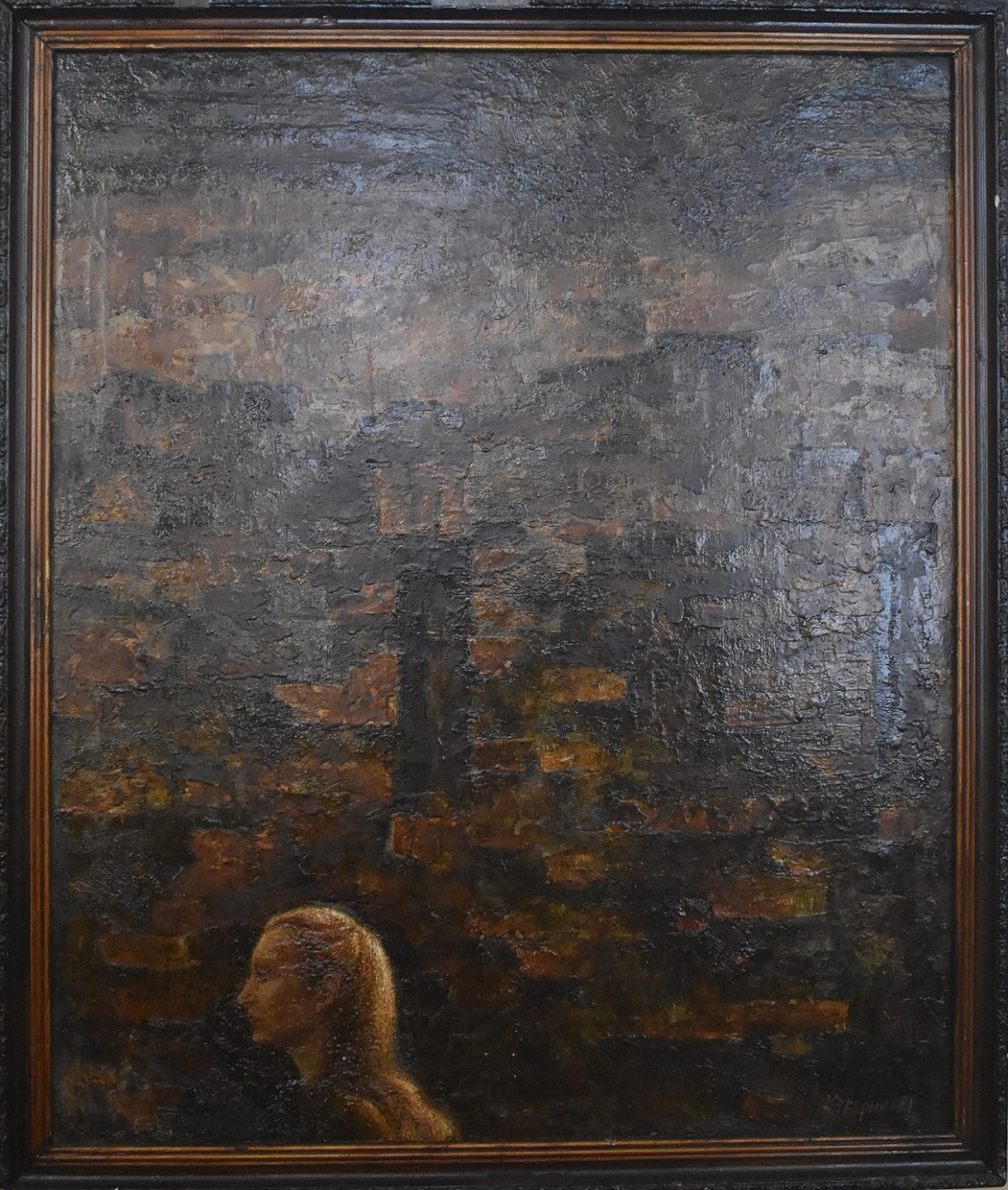 Мистецтво. Картина художника В. О. Каверіна Триптих "Стены Киева" ліва частина  