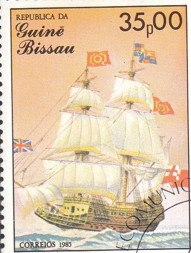 Марка поштова гашена. República da Guiné Bissau
