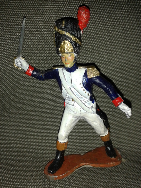 Історична мініатюра. "Офіцер Французької офіцерської гвардії. Перша Французька імперія. 1812"