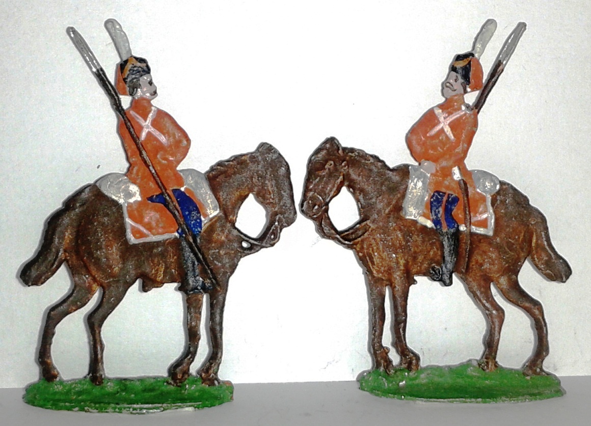 Історична мініатюра. "2 солдати Козацького лейб-гвардії полку. Російська імперія. 1812"