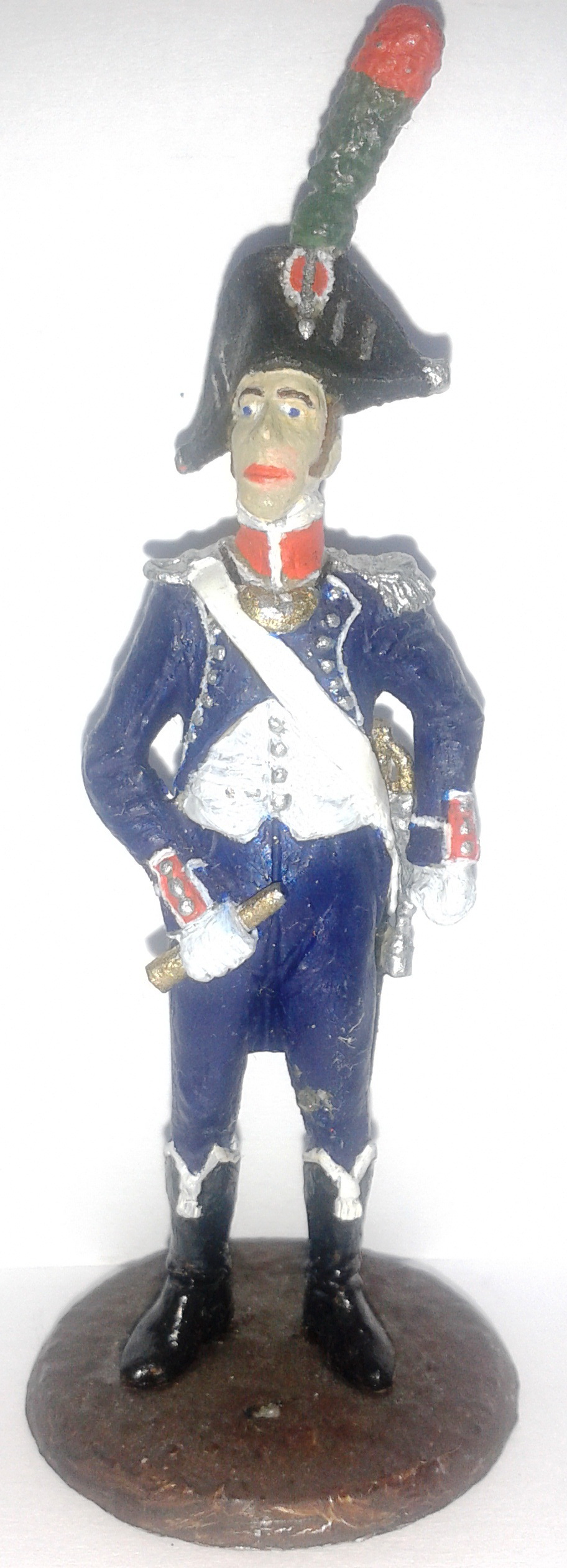 Історична мініатюра. "Офіцер 1-го полку піших єгерів. Імператорська гвардія. Перша Французька імперія. 1804-1815"