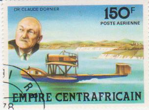  Марка поштова гашена "Dr. Claude Dornier. Empire Centrafricaine"