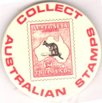 Значок нагрудний. "Australian stamps collect"