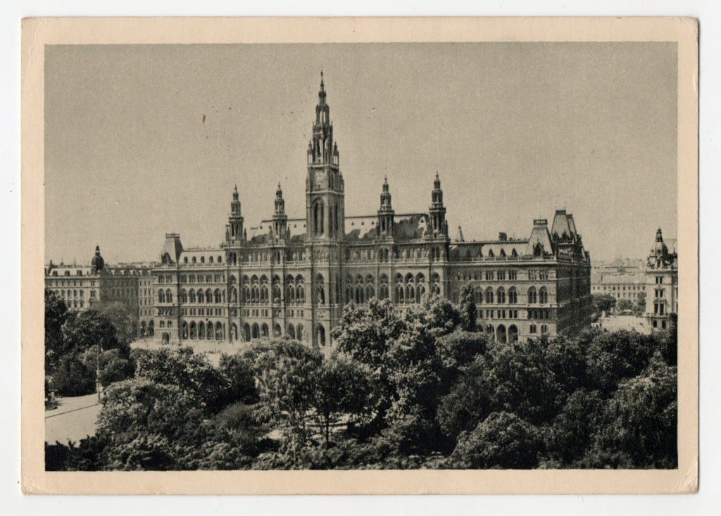 Поштова листівка. "Wien, Rathaus"