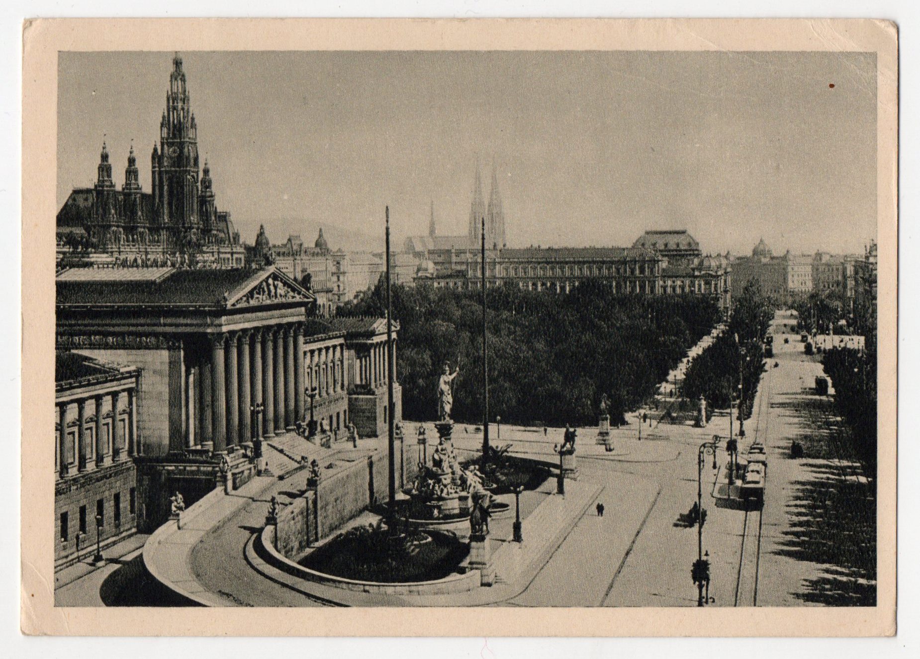 Поштова листівка. "Wien, Parlament"